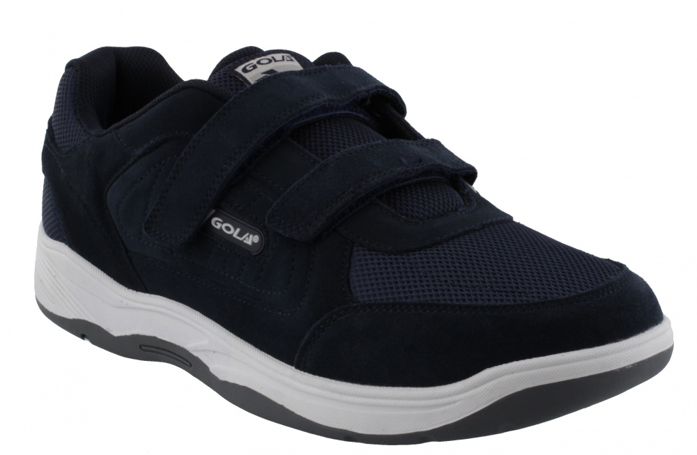 GOLA BELMONT SUEDE TWIN BAR WF NAVY TRAINERS